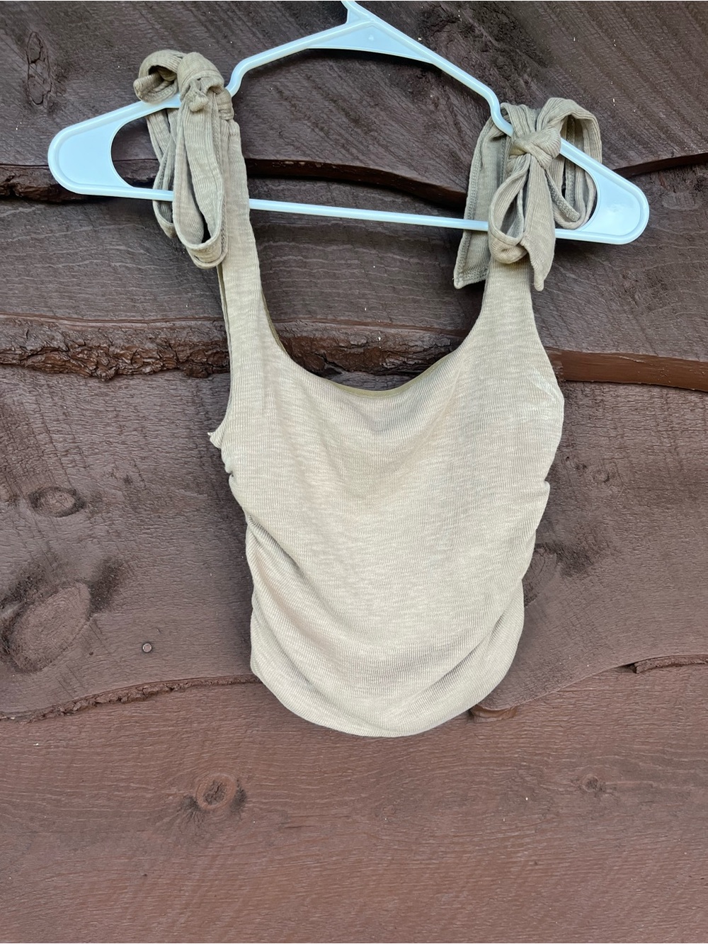 Free People Tie-Shoulder Scoop Tank Top